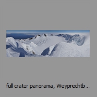 full crater panorama, Weyprechtbreen to the left